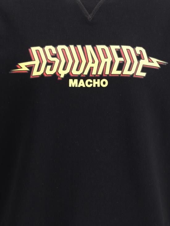 Dsquared2 DSQUARED2 Men Hoodies S71GU0719S25551 900 BLACK Size US XL / EU 56 / 4 - 3 Thumbnail