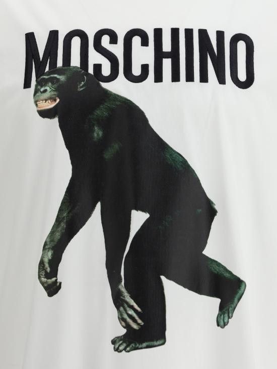 Moschino MOSCHINO Men T-Shirts 251ZZA07130241 1001 WHITE Size US S / EU 44-46 / 1 - 3 Thumbnail