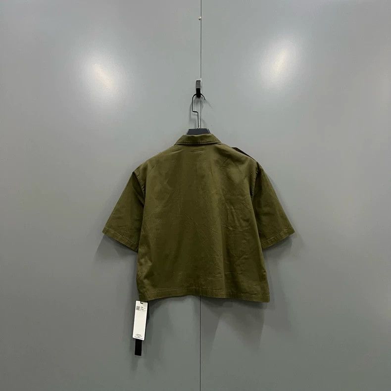 Celine Celine Military Green Short Sleeve Shirt Size US S / EU 44-46 / 1 - 2 Thumbnail