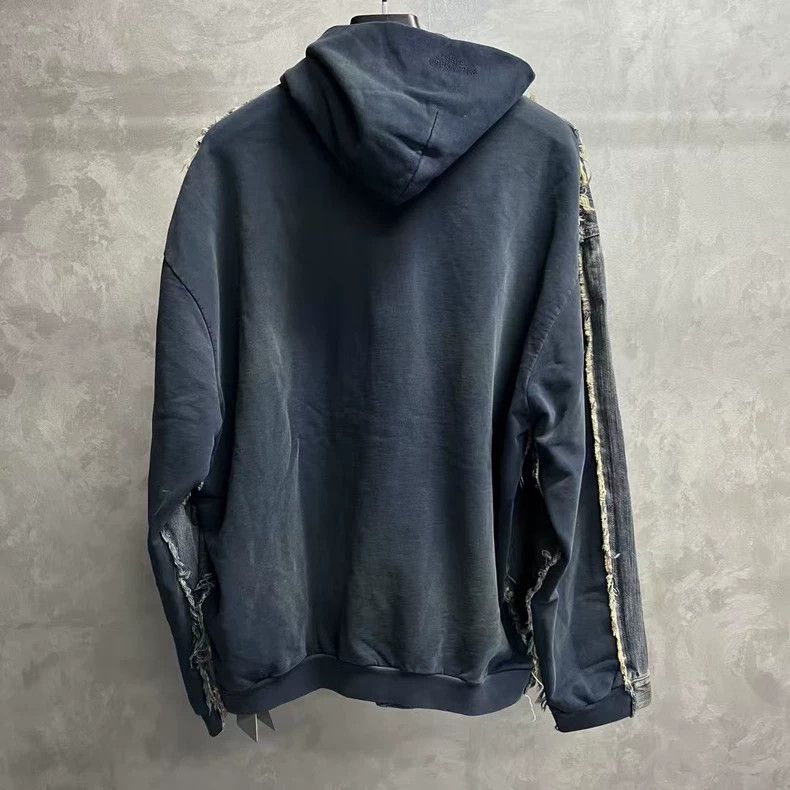Balenciaga Blue Hooded Button-Up Jacket Size US M / EU 48-50 / 2 - 2 Thumbnail