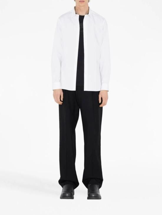 Burberry BURBERRY Men Long Tops 8071465 WHITE Size US XL / EU 56 / 4 - 4 Thumbnail