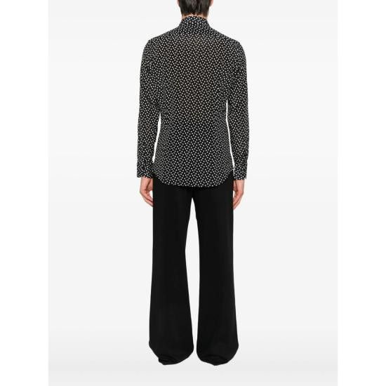 Mazzarelli MAZZARELLI Men Long Tops POIS NERO BLACK Size US M / EU 48-50 / 2 - 3 Thumbnail