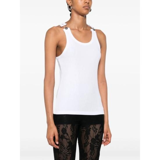 Jean Paul Gaultier JEAN PAUL GAULTIER Women Tops TO380 J014 01 WHITE Size XS / US 0-2 / IT 36-38 - 3 Thumbnail