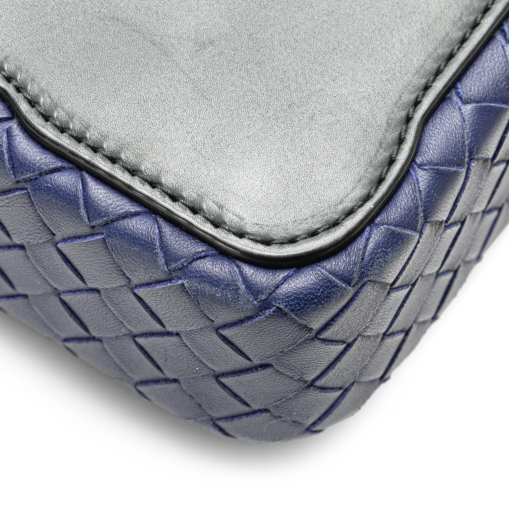 Bottega Veneta Bottega Veneta Intrecciato Trimmed Leather Crossbody Size ONE SIZE - 11 Thumbnail