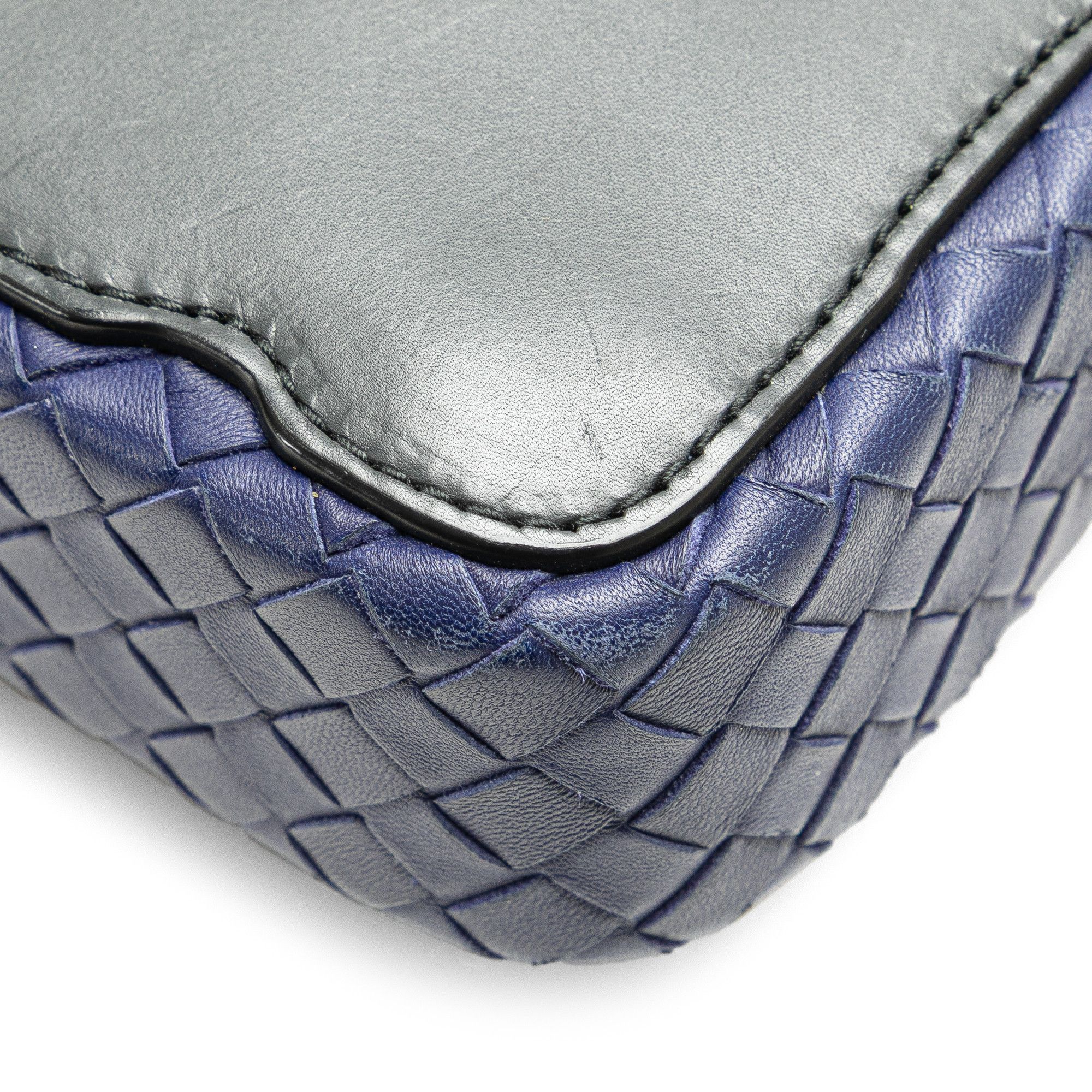 Bottega Veneta Bottega Veneta Intrecciato Trimmed Leather Crossbody Size ONE SIZE - 10 Thumbnail