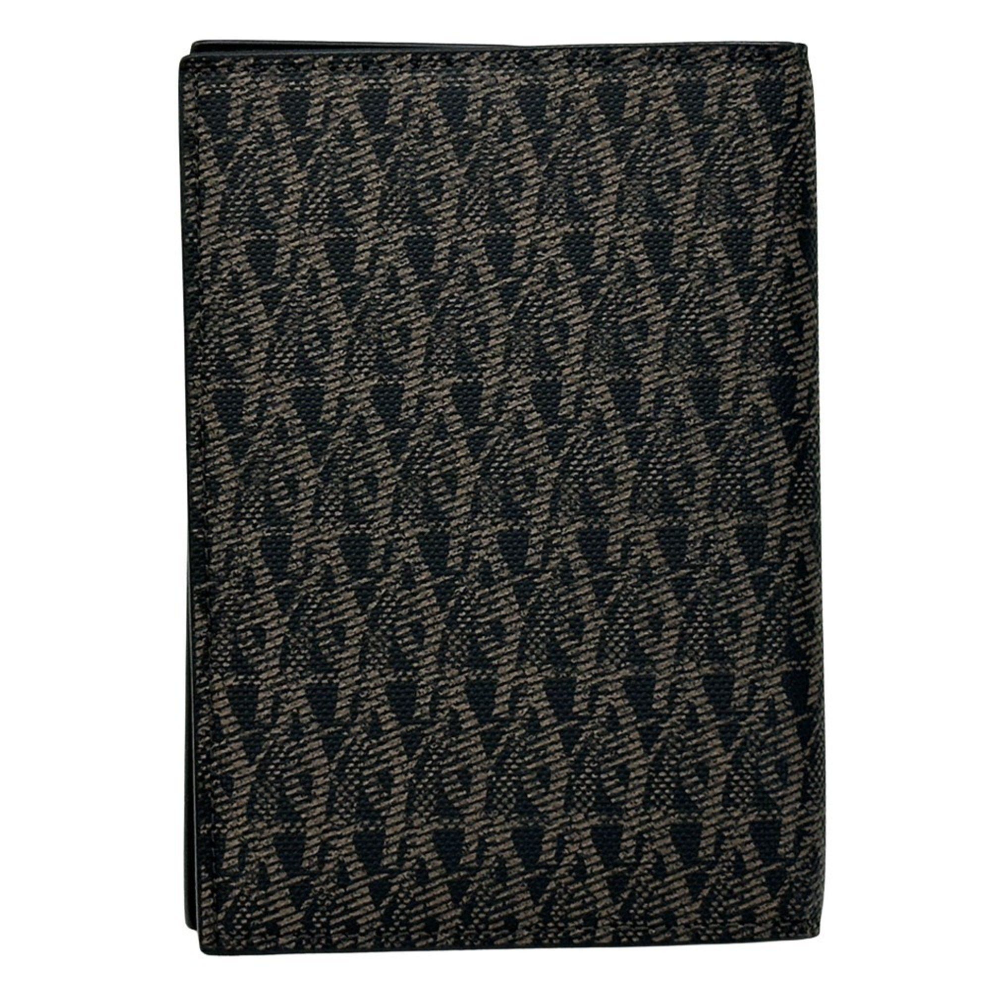Yves Saint Laurent Yves Saint Laurent Saint Laurent SAINT LAURENT Notebook Cover for Women and Men, PVC, Brown, Black, Dark Passport Case, Mini Size ONE SIZE - 3 Thumbnail