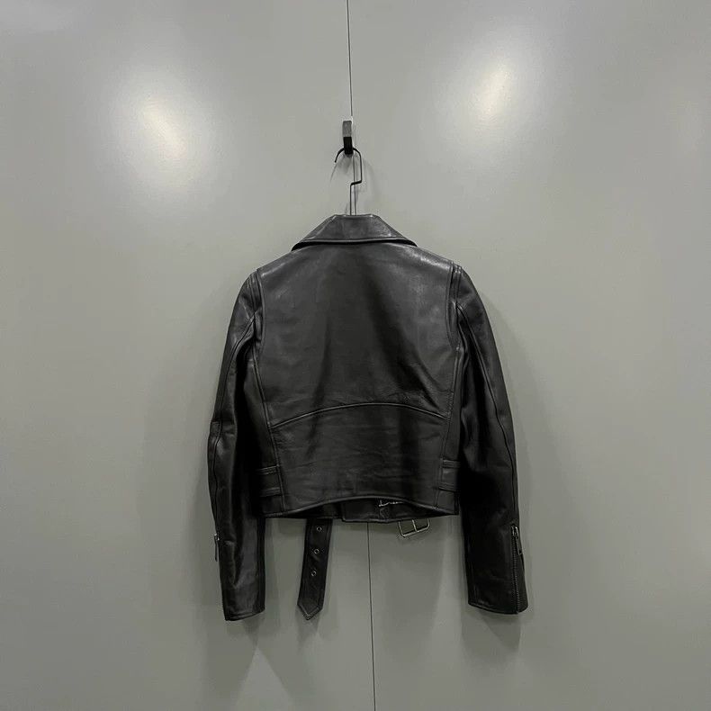 Balenciaga Balenciaga Black Graffiti Logo Leather Biker Jacket Size US S / EU 44-46 / 1 - 2 Thumbnail