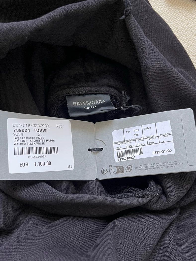 Balenciaga Balenciaga Heart Logo Hooded Sweatshirt Size US M / EU 48-50 / 2 - 5 Thumbnail