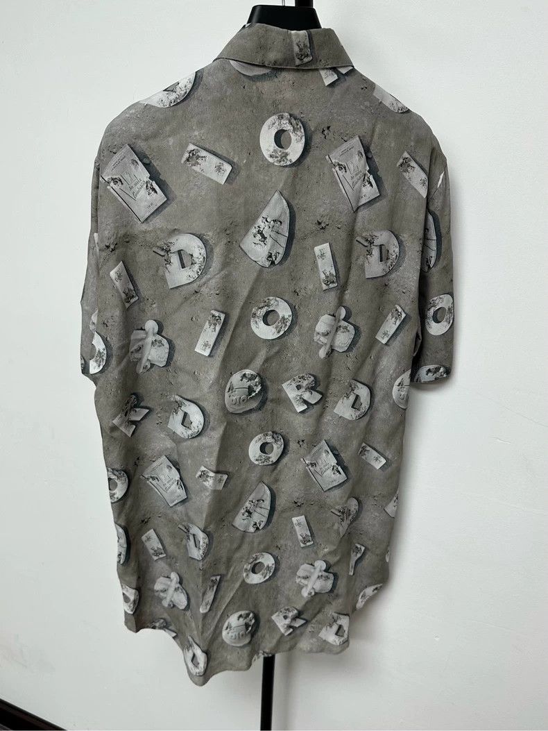 Dior Dior Letter Print Short Sleeve Shirt Size US M / EU 48-50 / 2 - 2 Thumbnail