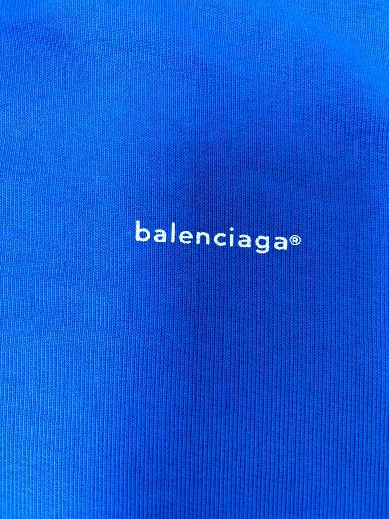 Balenciaga Balenciaga Hooded Sweatshirt in Blue Size US S / EU 44-46 / 1 - 3 Thumbnail