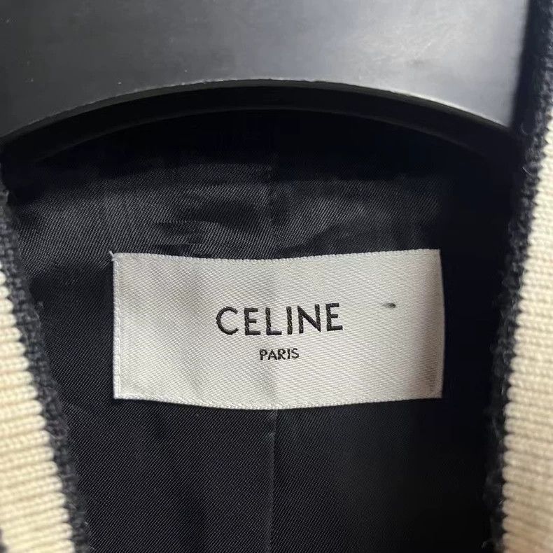 Celine Celine Black Logo Baseball Jacket Size US L / EU 52-54 / 3 - 3 Thumbnail
