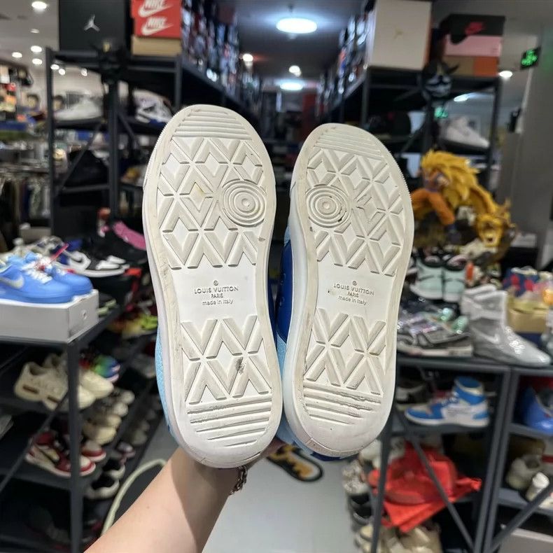 Louis Vuitton LOUIS VUITTON Tattoo Blue High-Top Sneakers Size US 9.5 / EU 42-43 - 5 Thumbnail