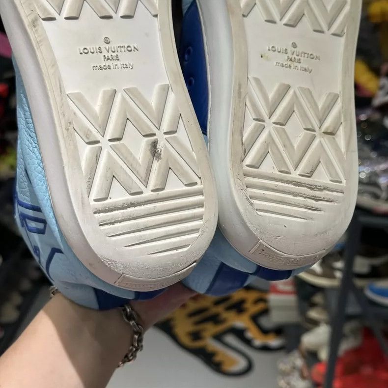 Louis Vuitton LOUIS VUITTON Tattoo Blue High-Top Sneakers Size US 9.5 / EU 42-43 - 6 Thumbnail