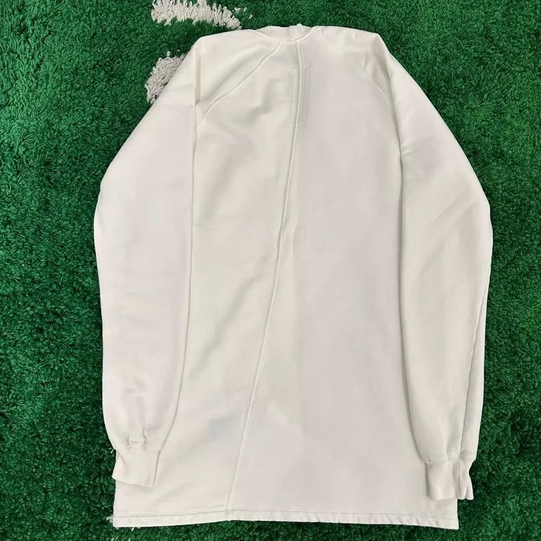 Rick Owens Rick Owens White Long Sleeve Sweatshirt Size S Size US S / EU 44-46 / 1 - 2 Thumbnail
