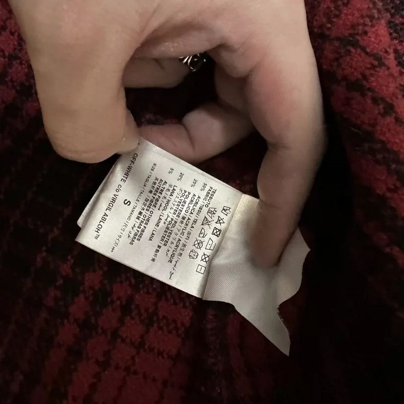Off-White Off White Red Plaid Button Up Shirt Size US S / EU 44-46 / 1 - 3 Thumbnail
