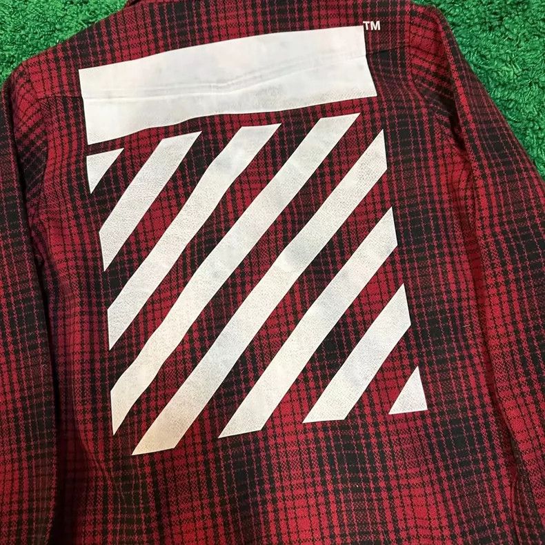 Off-White Off White Red Plaid Button Up Shirt Size US S / EU 44-46 / 1 - 6 Thumbnail
