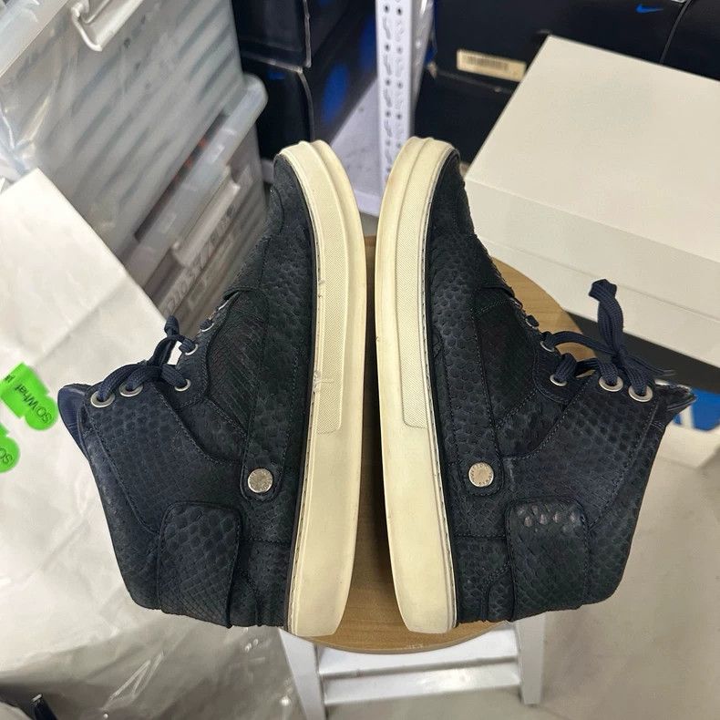 Louis Vuitton LV Snake Skin High-Top Sneakers Size 42 Size US 9 / EU 42 - 6 Thumbnail