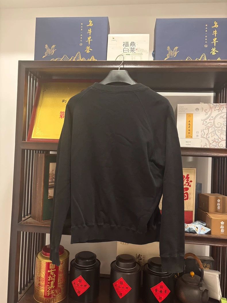 Saint Laurent Paris Black Sweatshirt with Shark Design Size US L / EU 52-54 / 3 - 2 Thumbnail