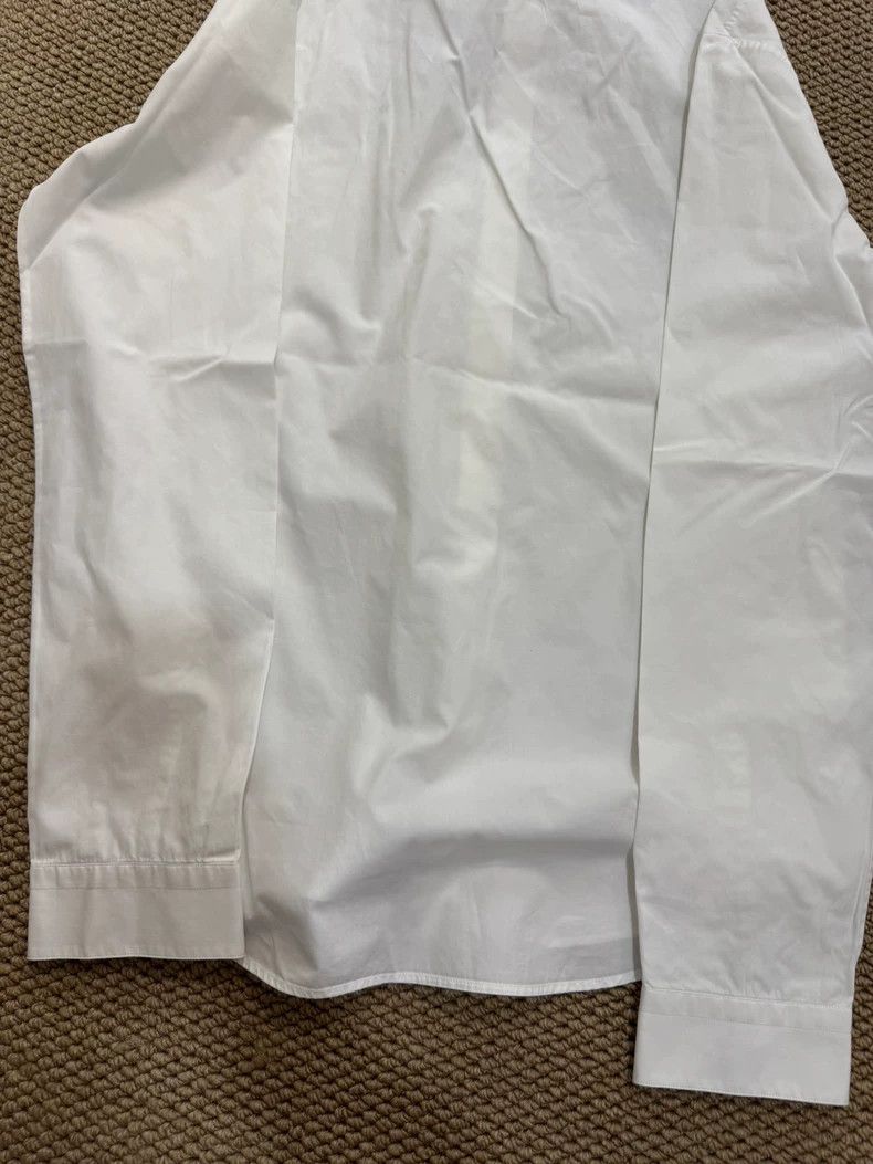 Alexander McQueen Alexander McQueen White Shirt with Swallow Design Size US L / EU 52-54 / 3 - 6 Thumbnail
