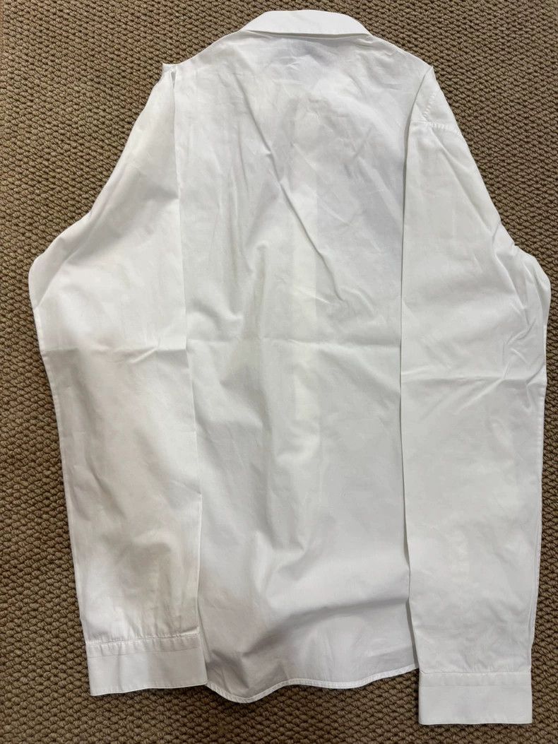 Alexander McQueen Alexander McQueen White Shirt with Swallow Design Size US L / EU 52-54 / 3 - 5 Thumbnail