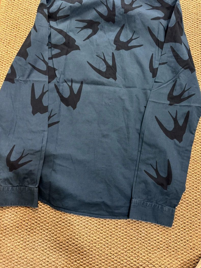 Alexander McQueen Alexander McQueen Swallow Pattern Long Sleeve Shirt Size US L / EU 52-54 / 3 - 6 Thumbnail