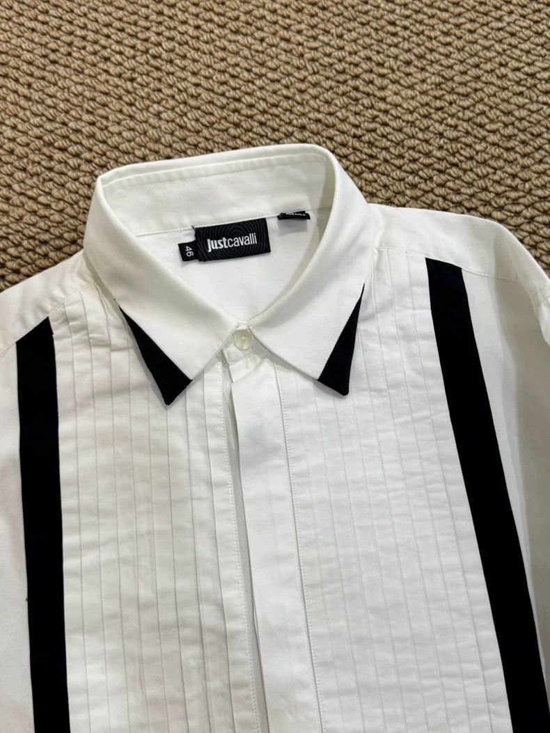 Just Cavalli Just Cavalli White Long Sleeve Shirt Size US L / EU 52-54 / 3 - 4 Thumbnail
