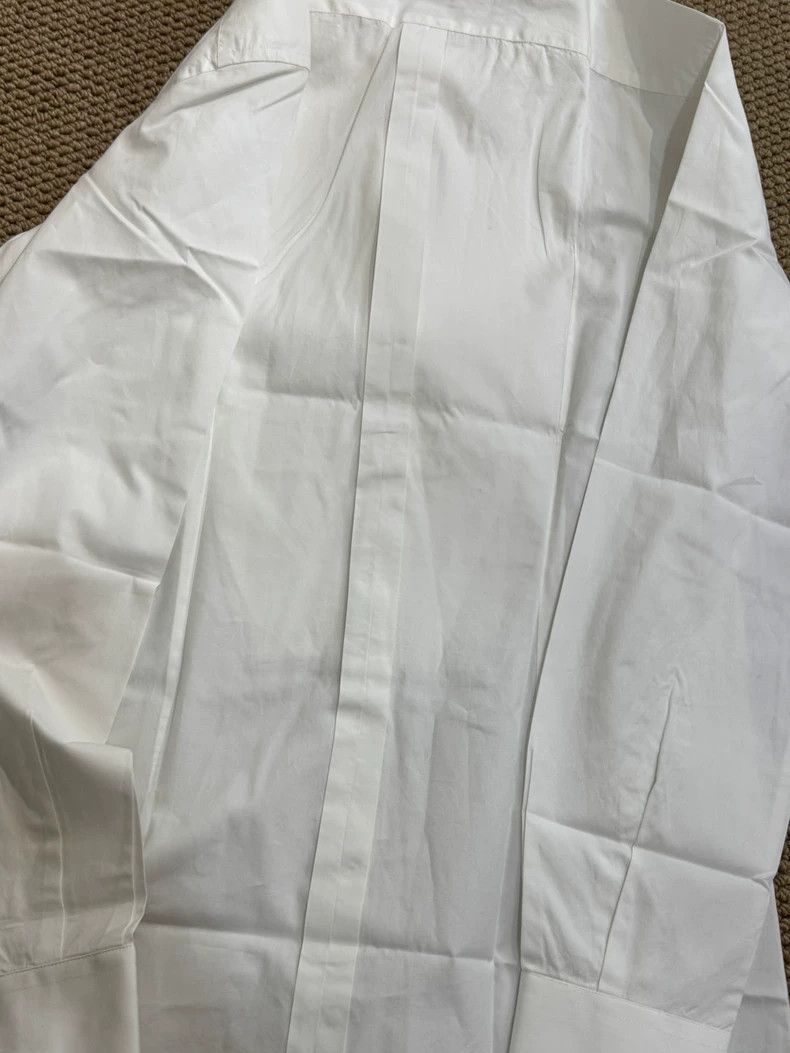 Dolce & Gabbana D&G Men's White Dress Shirt with Pleats Size US M / EU 48-50 / 2 - 9 Thumbnail