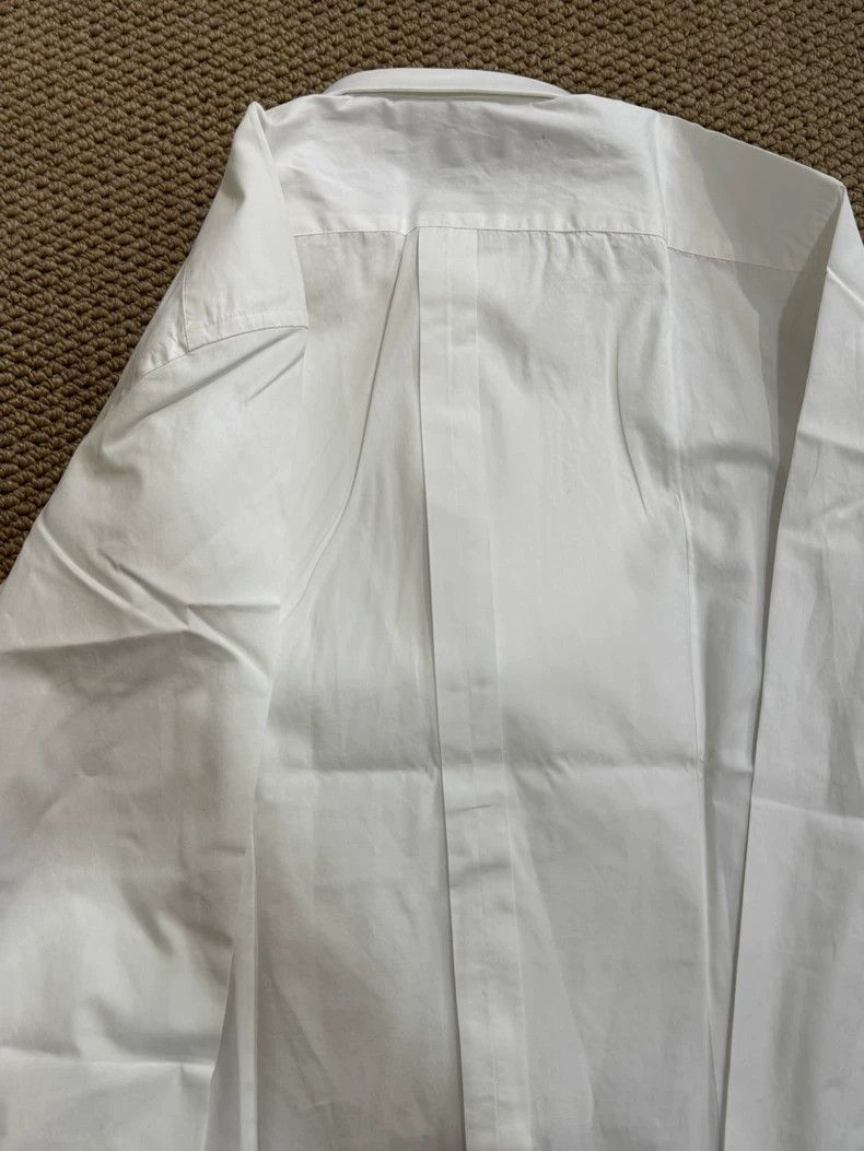 Dolce & Gabbana D&G Men's White Dress Shirt with Pleats Size US M / EU 48-50 / 2 - 8 Thumbnail