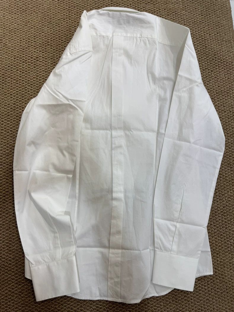 Dolce & Gabbana D&G Men's White Dress Shirt with Pleats Size US M / EU 48-50 / 2 - 6 Thumbnail