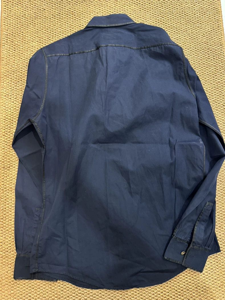 Hermes Hermes Long Sleeve Blue Shirt with Black Trim Size US M / EU 48-50 / 2 - 5 Thumbnail
