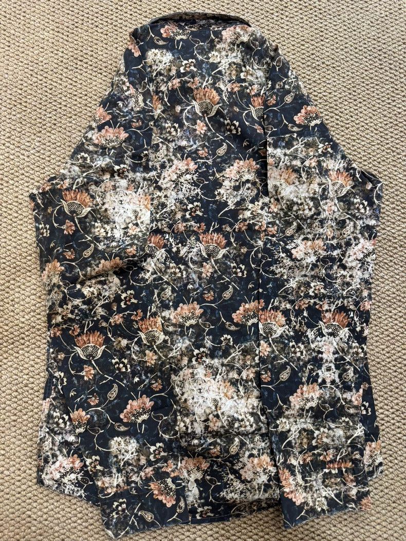 Just Cavalli Just Cavalli Black Floral Shirt Size 50 Size US L / EU 52-54 / 3 - 5 Thumbnail
