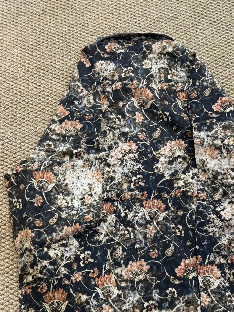 Just Cavalli Just Cavalli Black Floral Shirt Size 50 Size US L / EU 52-54 / 3 - 7 Thumbnail