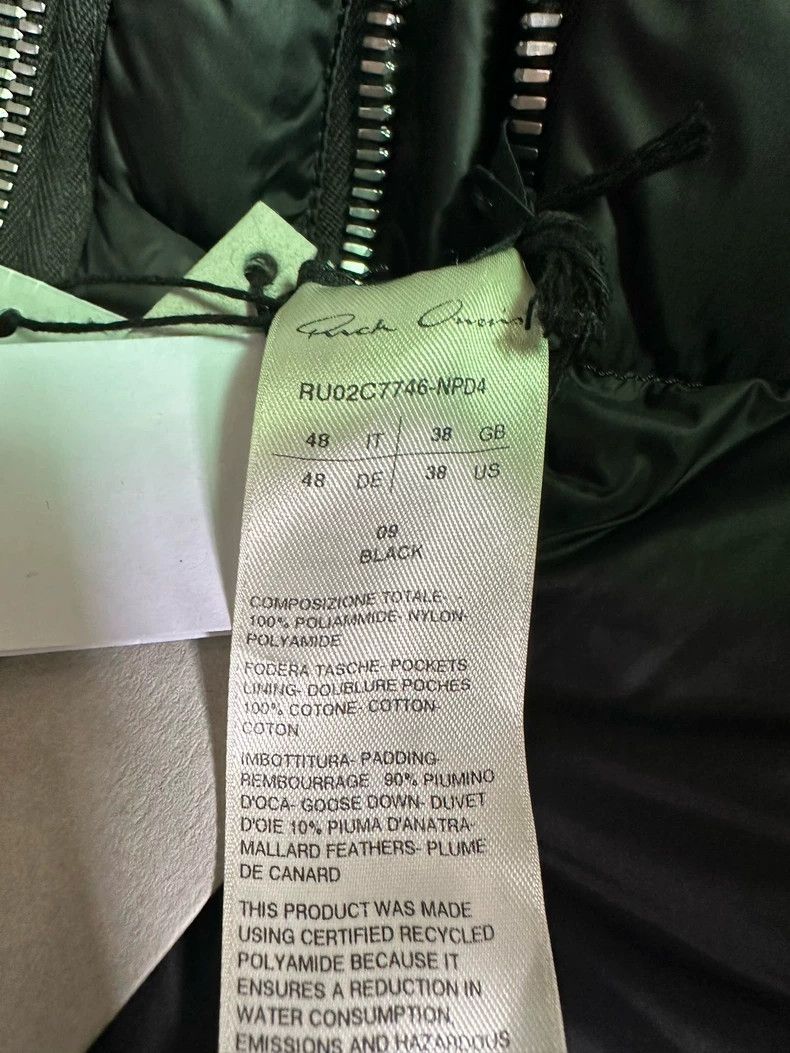 Rick Owens Rick Owens Black Puffer Vest with Tags Size US L / EU 52-54 / 3 - 3 Thumbnail