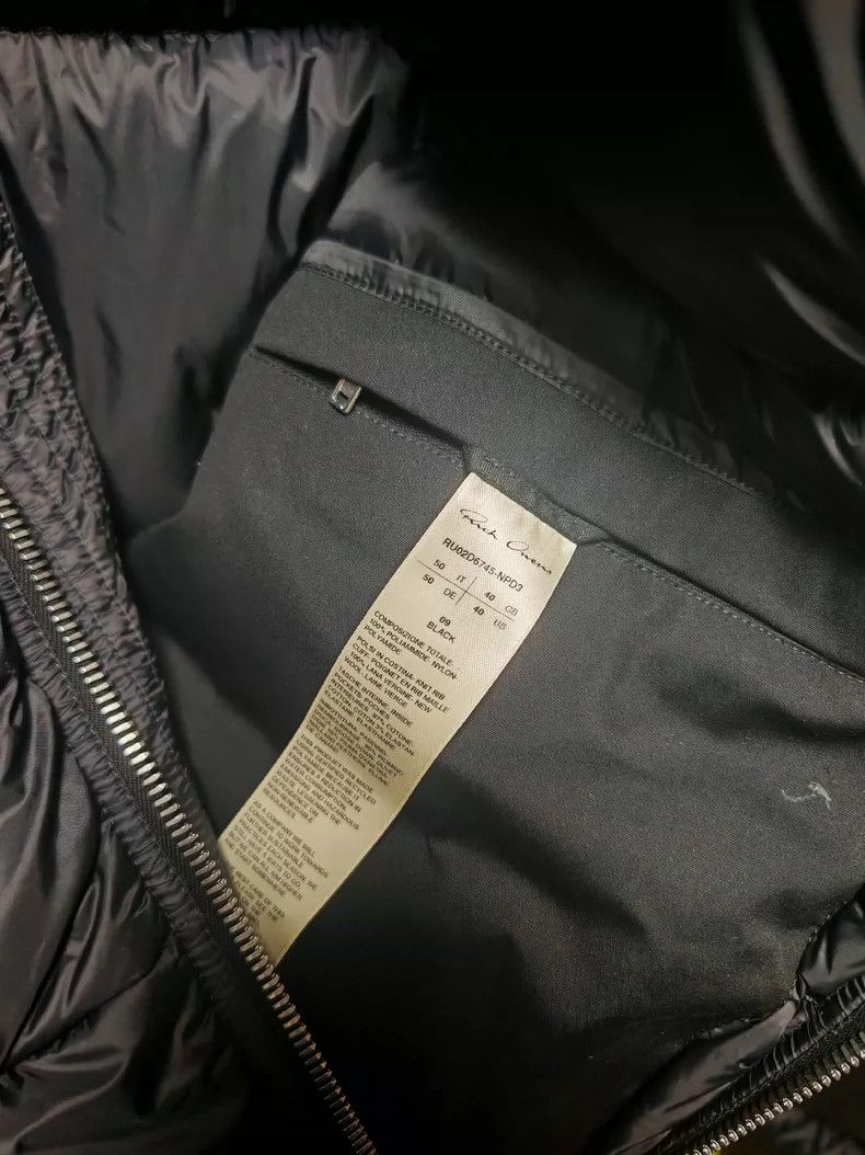 Rick Owens Rick Owens Black Short Down Jacket Size US L / EU 52-54 / 3 - 3 Thumbnail