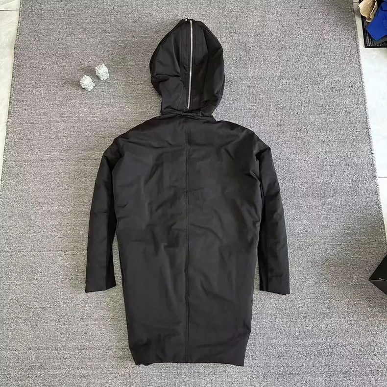 Rick Owens Rick Owens Long Black Coat for Men Size US M / EU 48-50 / 2 - 2 Thumbnail