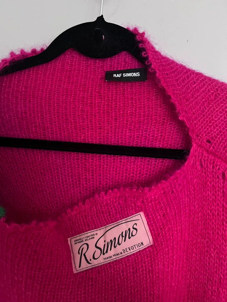Raf Simons 2022 Pink Knit Sweater