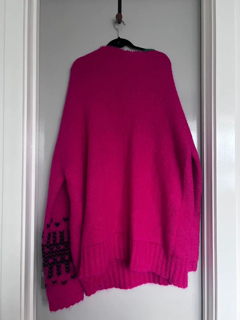 Raf Simons Raf Simons 2022 Pink Knit Sweater Size US XL / EU 56 / 4 - 2 Thumbnail