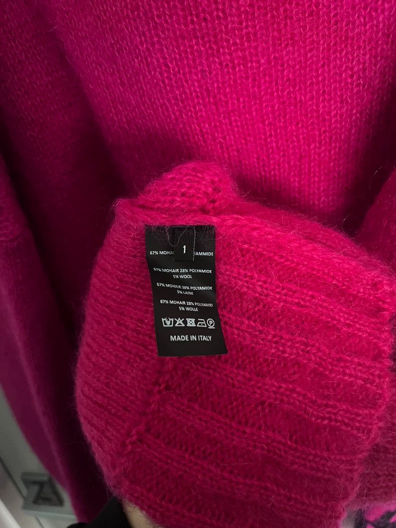 Raf Simons Raf Simons 2022 Pink Knit Sweater Size US XL / EU 56 / 4 - 3 Thumbnail