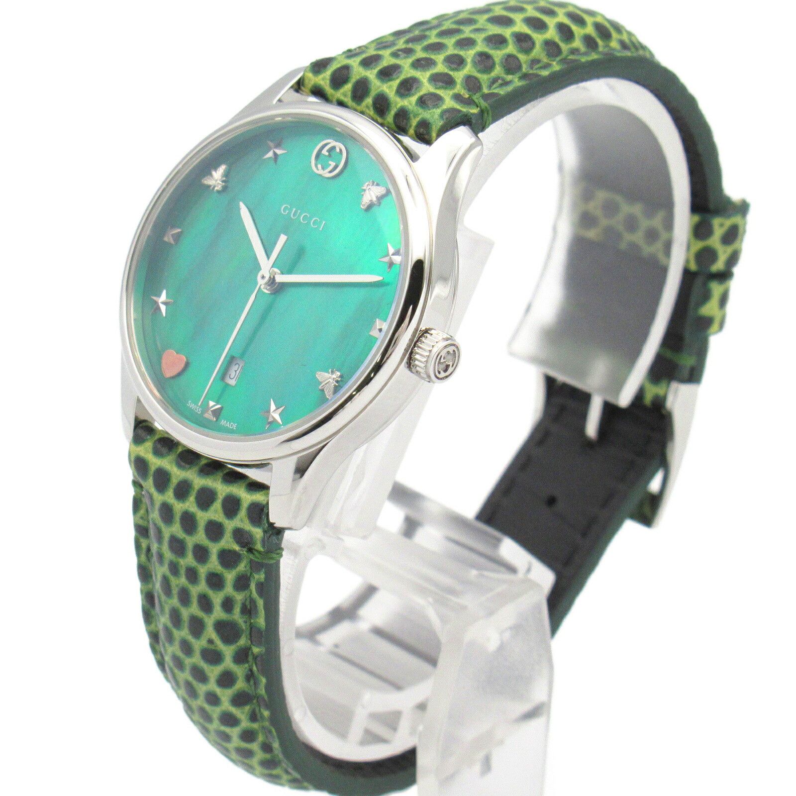 Gucci Gucci Gucci G-Timeless Stainless Steel Watch Metal Quartz 126.5 Size ONE SIZE - 2 Thumbnail