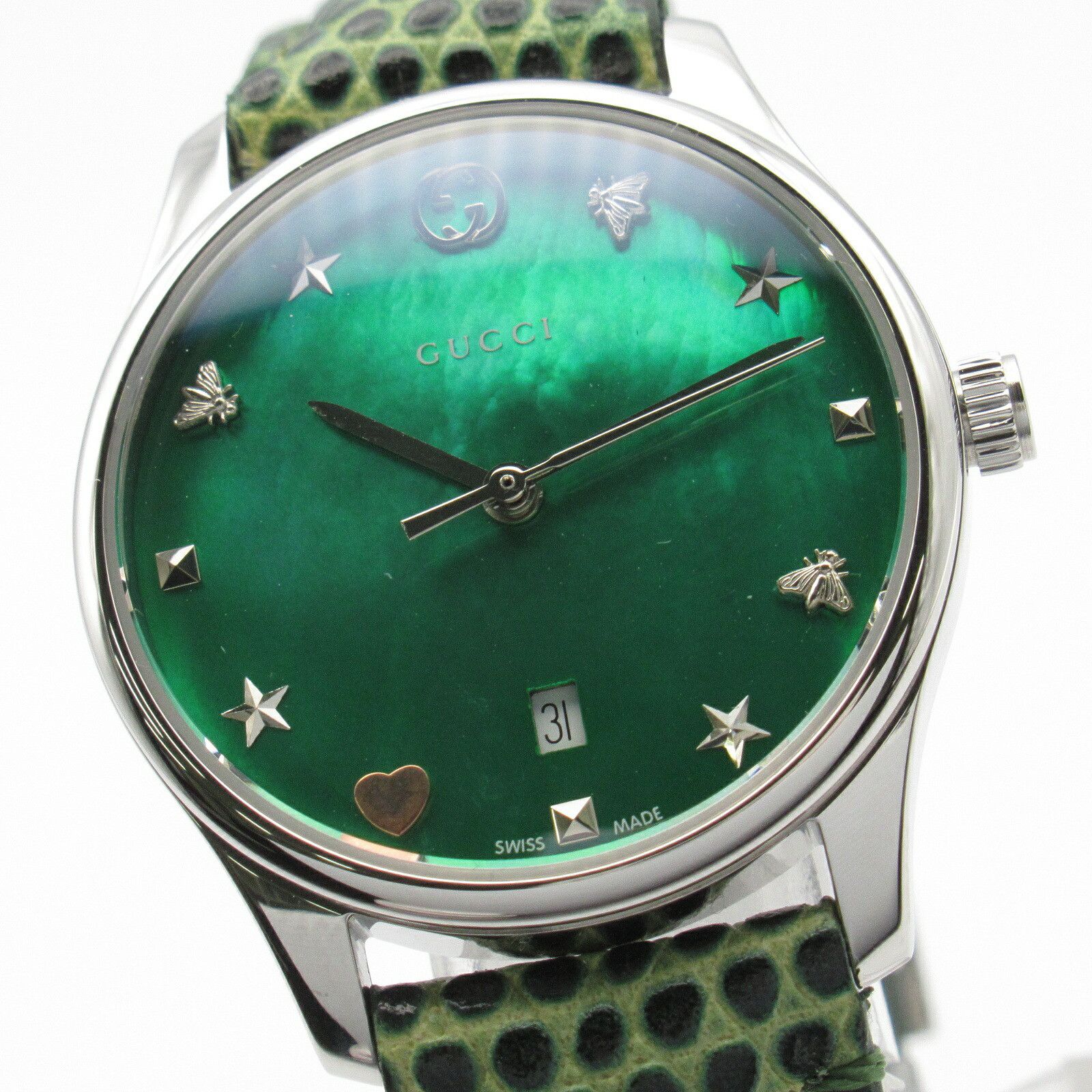 Gucci Gucci Gucci G-Timeless Stainless Steel Watch Metal Quartz 126.5 Size ONE SIZE - 3 Thumbnail