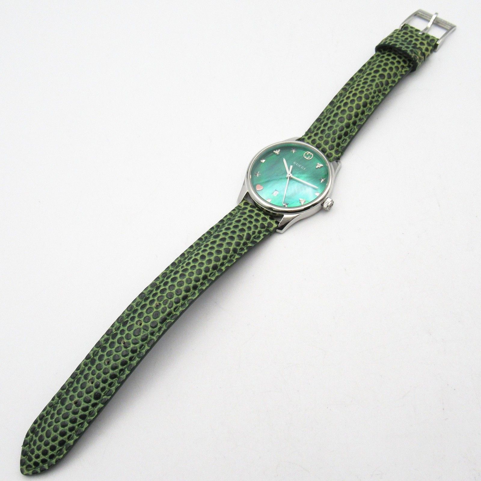 Gucci Gucci Gucci G-Timeless Stainless Steel Watch Metal Quartz 126.5 Size ONE SIZE - 4 Thumbnail