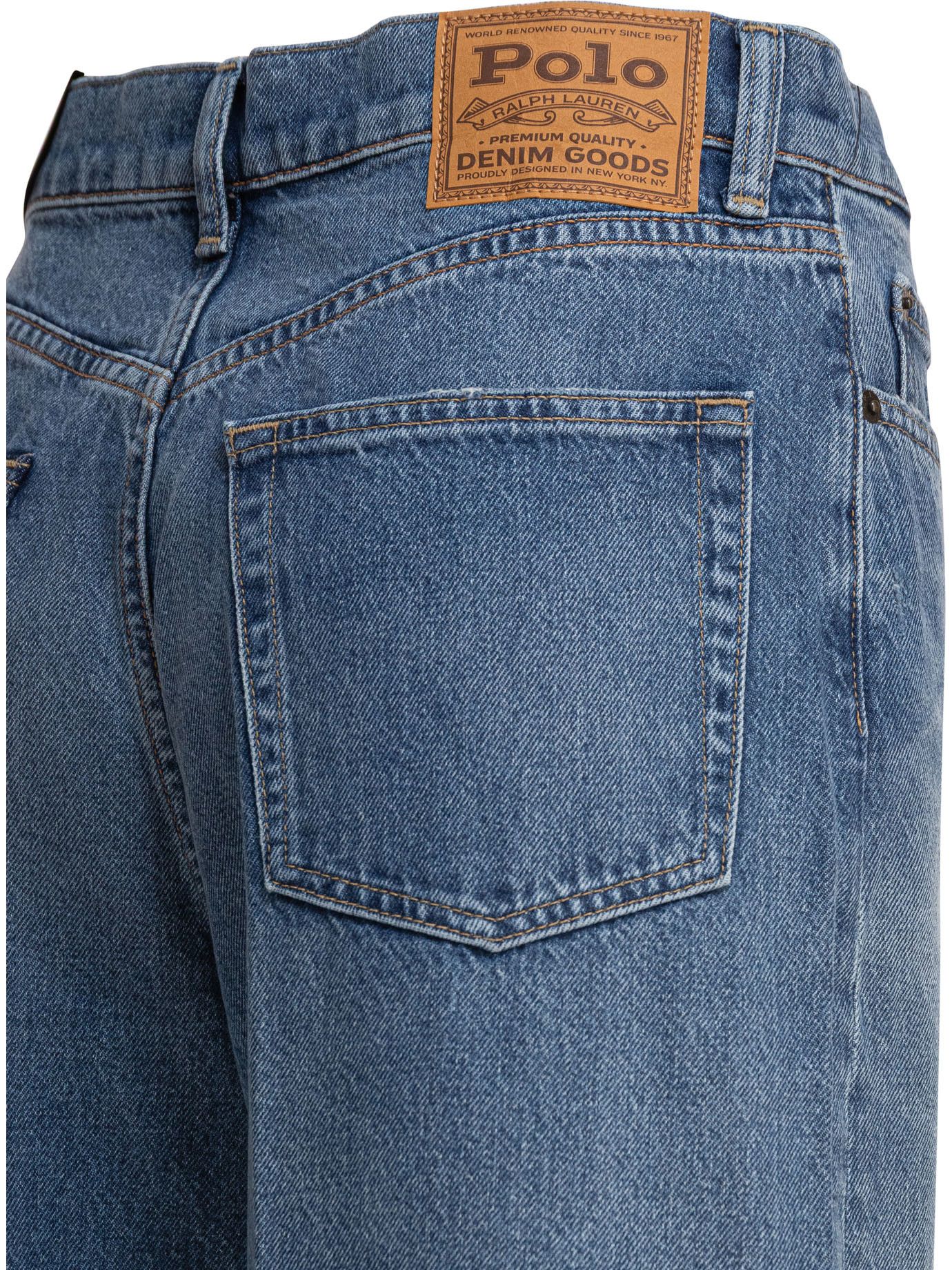 Polo Ralph Lauren Cropped Wide Leg Jeans Size 28" / US 6 / IT 42 - 4 Thumbnail