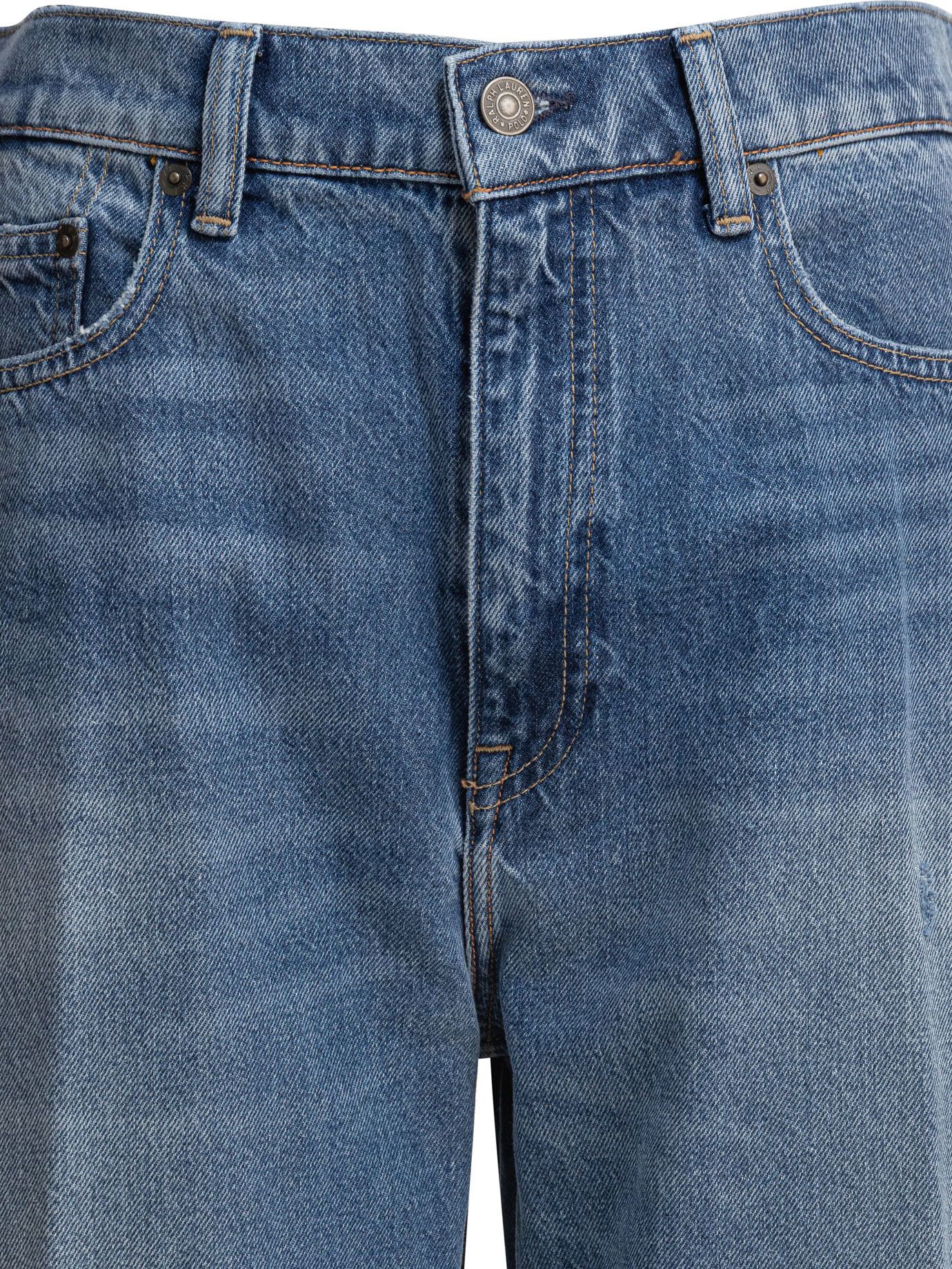 Polo Ralph Lauren Cropped Wide Leg Jeans Size 28" / US 6 / IT 42 - 3 Thumbnail