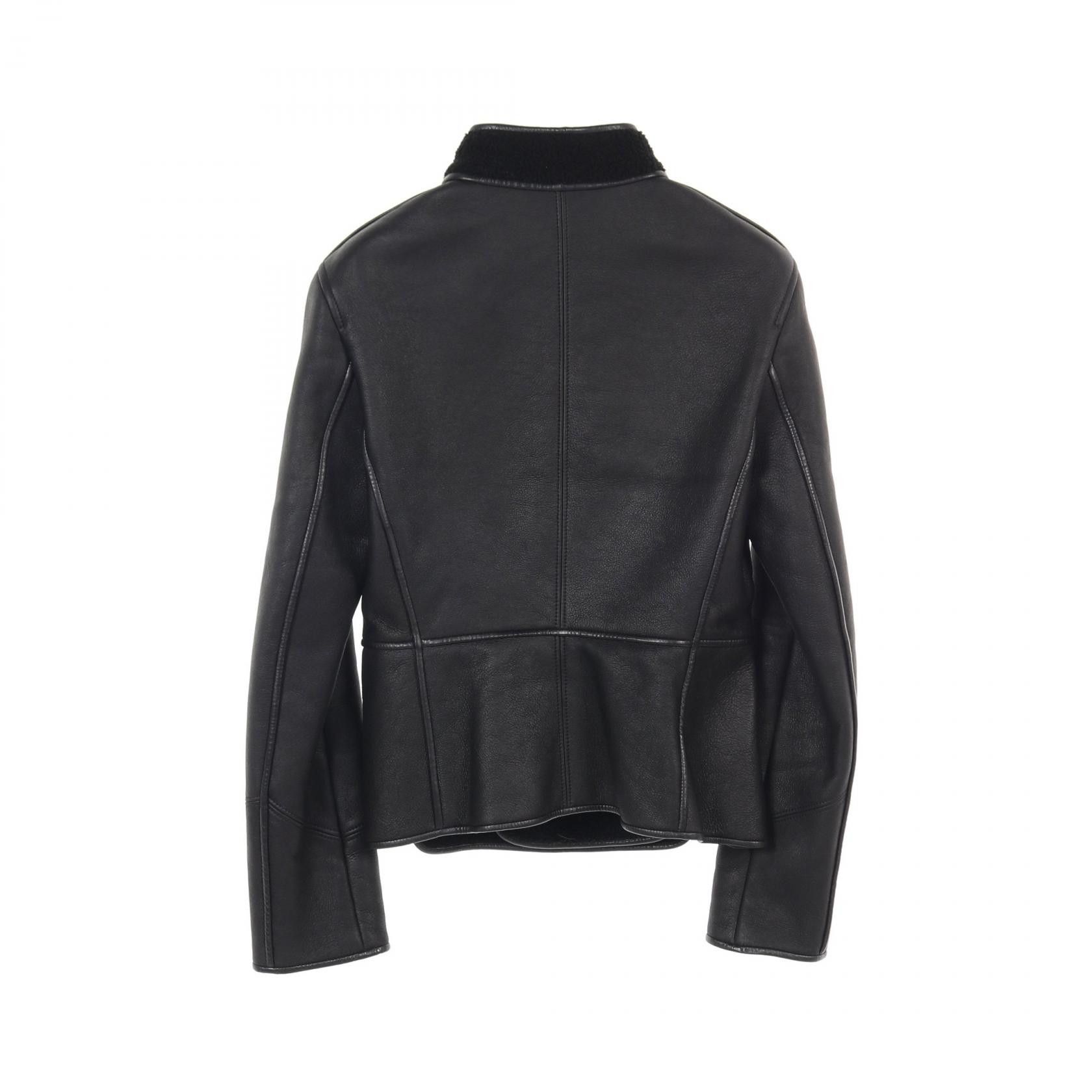 Hermes Hermes Hermes 87-7024 Lambskin Jacket Leather Outerwear Size ONE SIZE - 2 Thumbnail