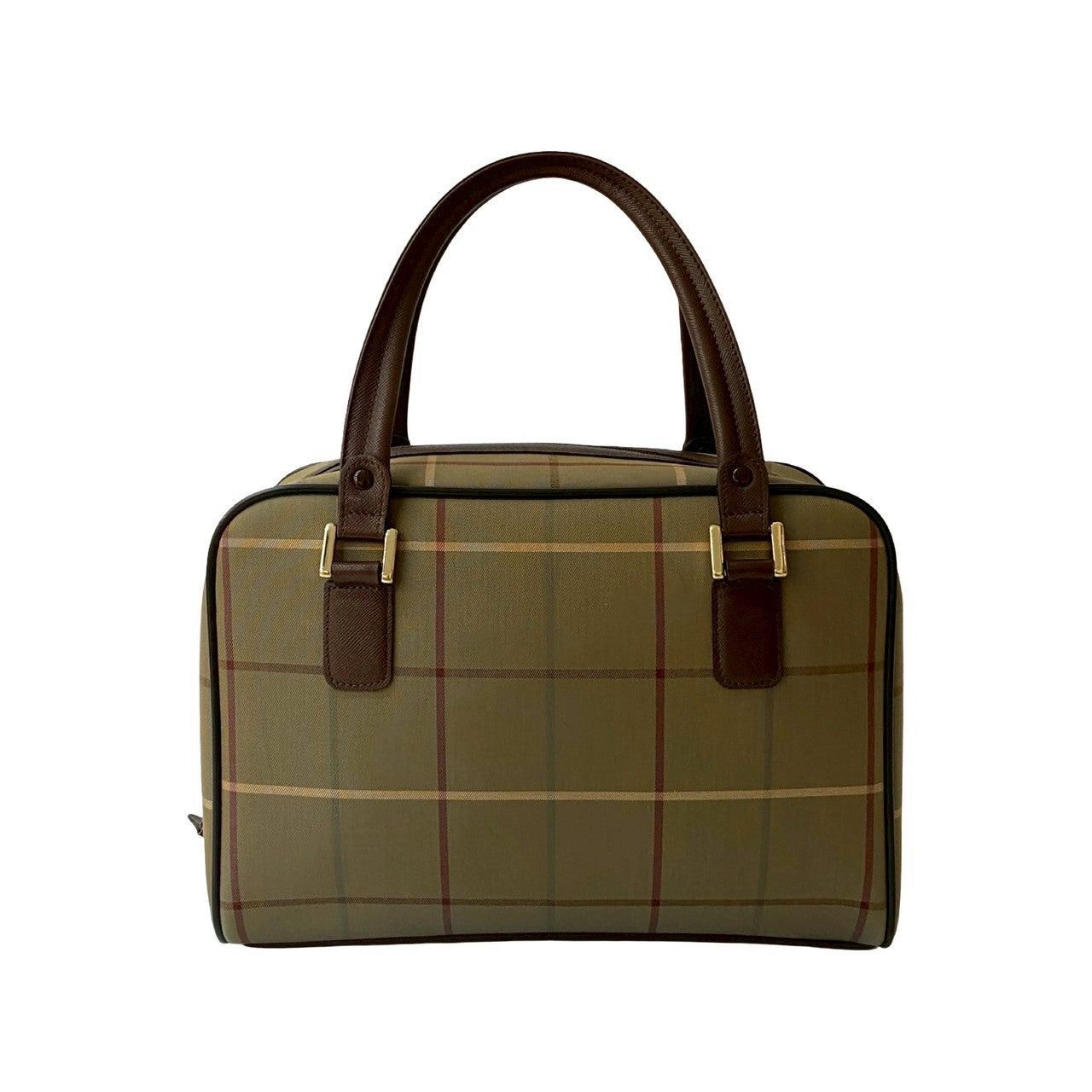 Burberry Burberry Handbag Brown Cotton Size ONE SIZE - 3 Thumbnail