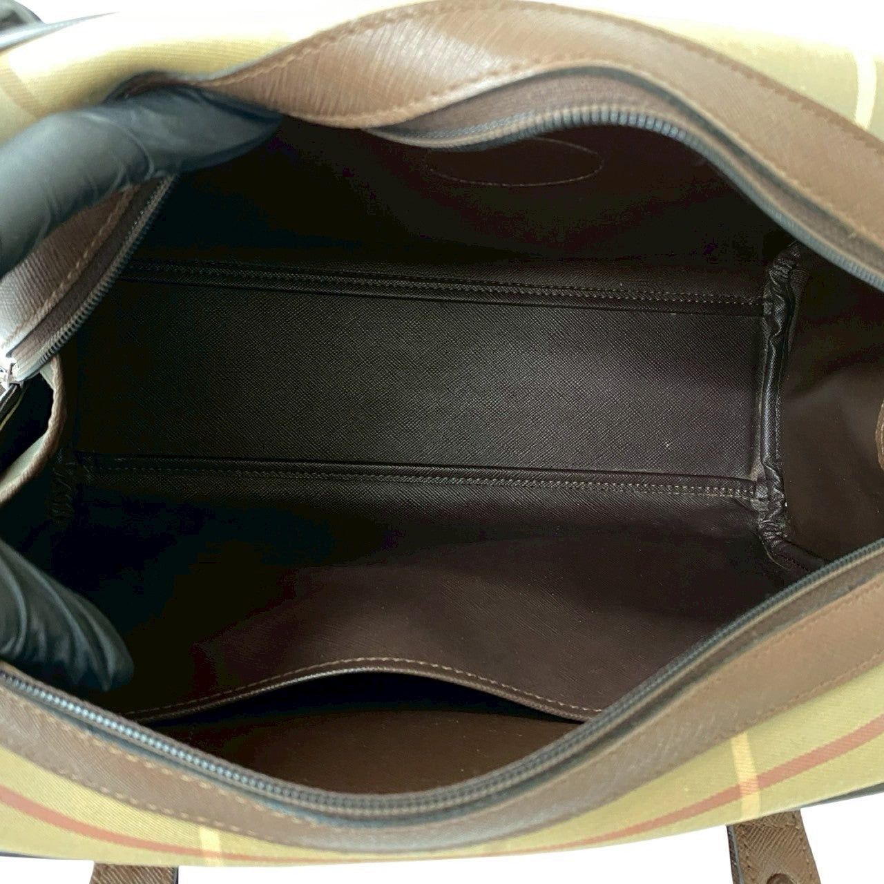 Burberry Burberry Handbag Brown Cotton Size ONE SIZE - 9 Thumbnail