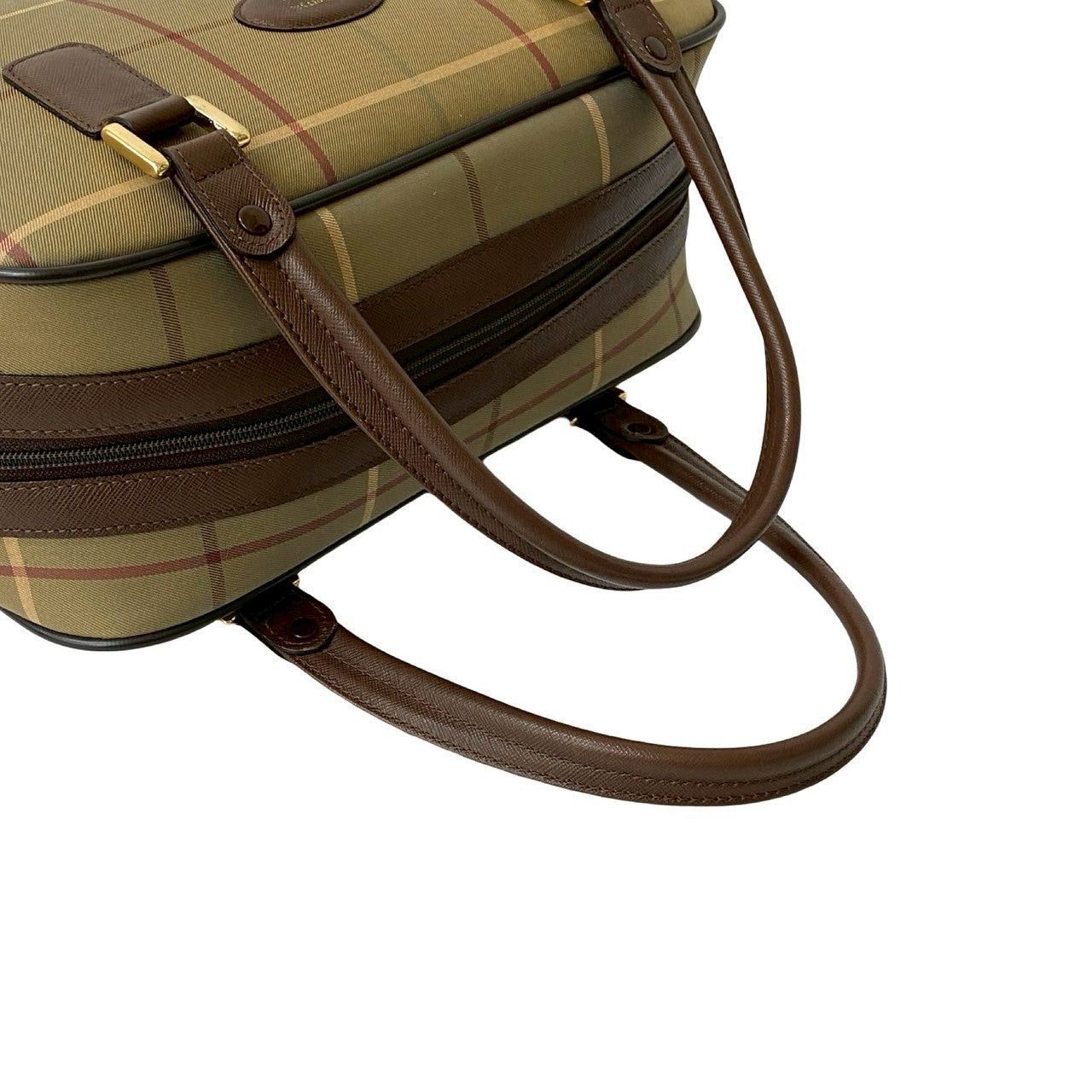 Burberry Burberry Handbag Brown Cotton Size ONE SIZE - 4 Thumbnail