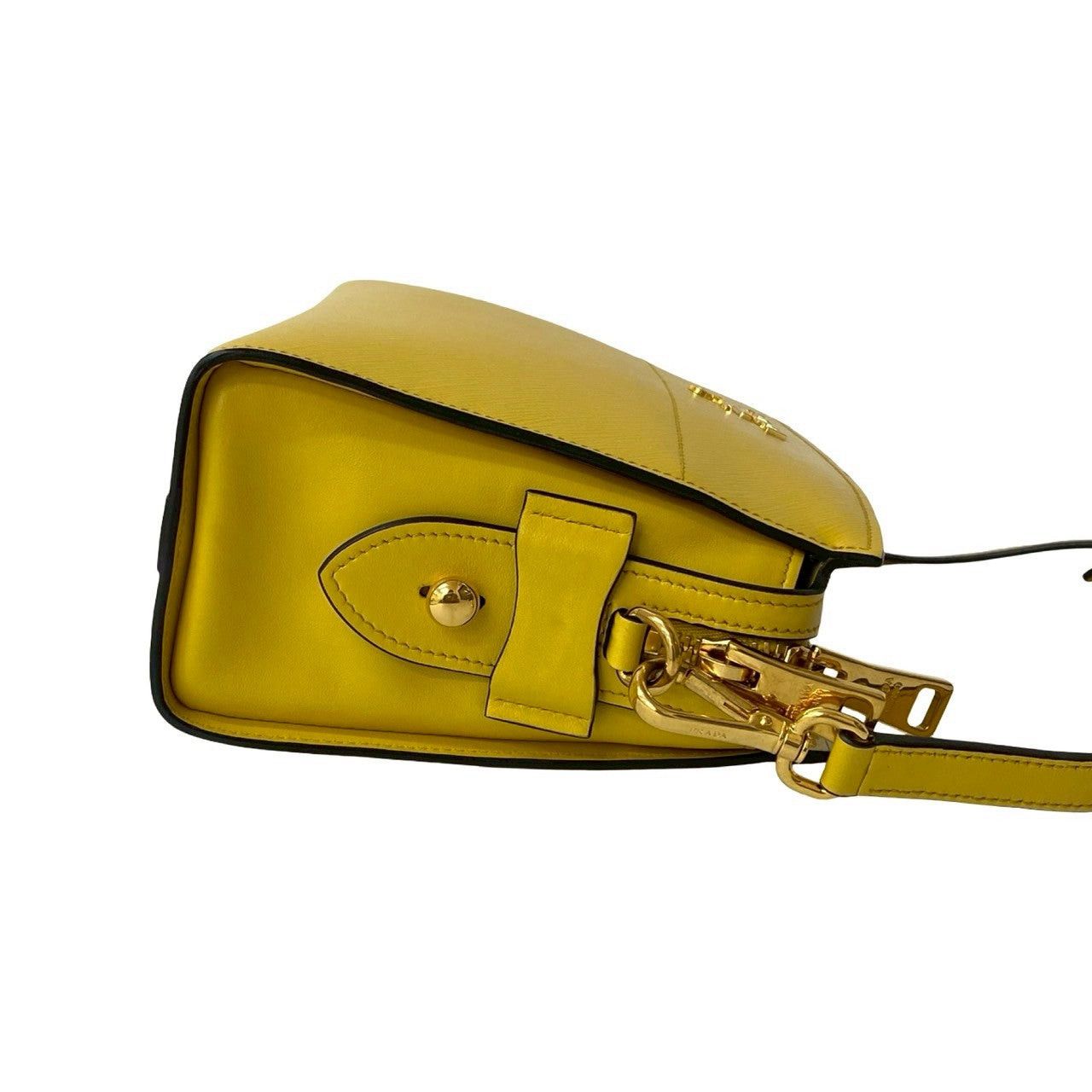 Prada Prada Shoulder Bag Yellow Leather Size ONE SIZE - 6 Thumbnail