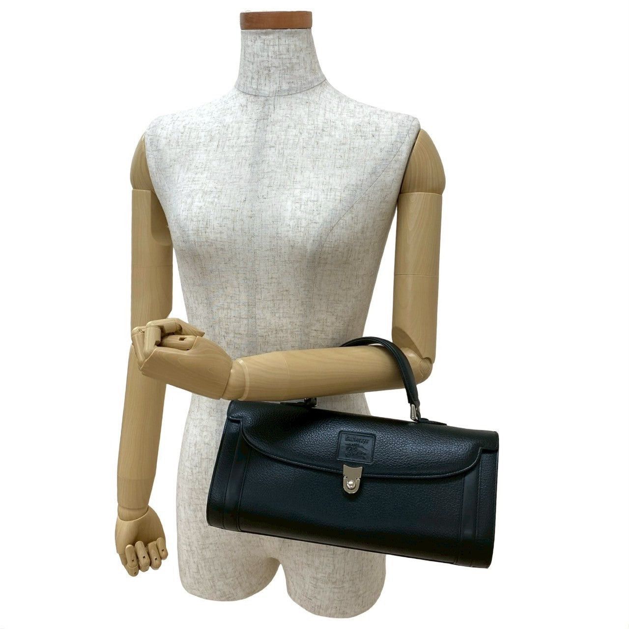 Burberry Burberry Handbag Black Leather Size ONE SIZE - 2 Thumbnail