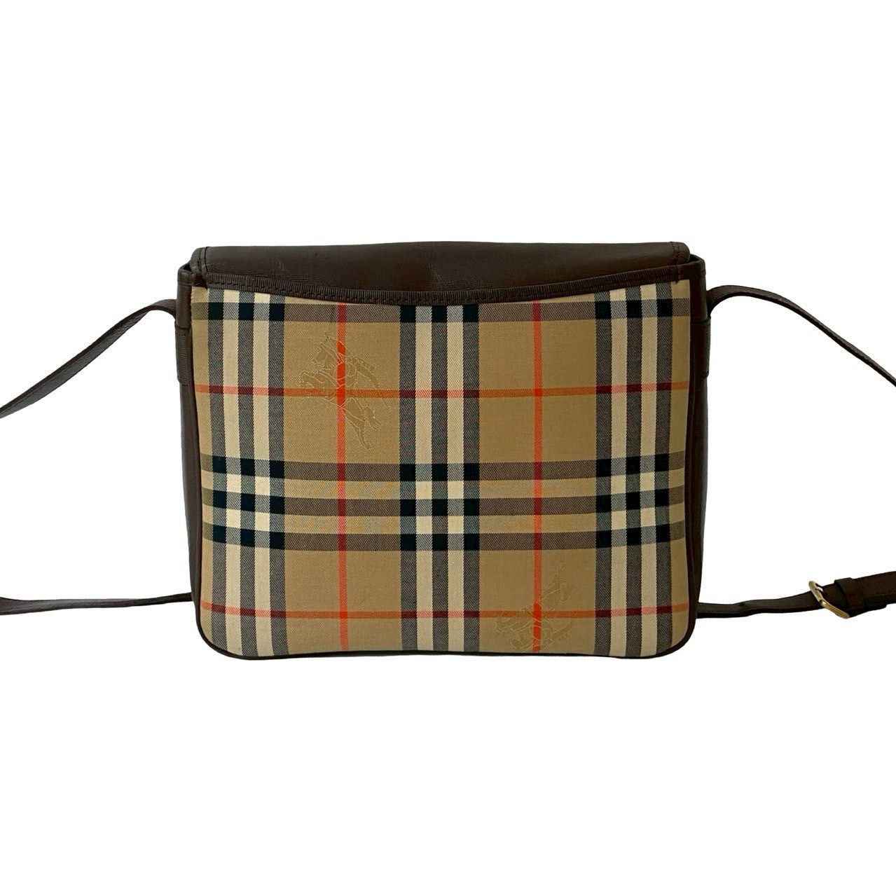 Burberry Burberry Shoulder Bag Brown Cotton Size ONE SIZE - 3 Thumbnail